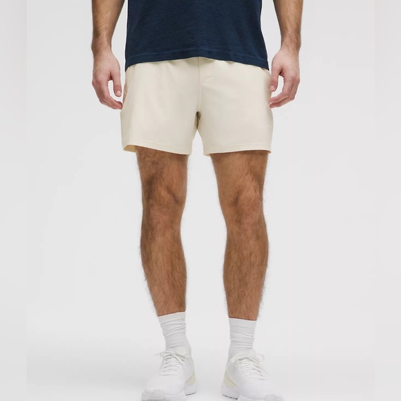 Lululemon Pace Breaker Linerless Short 5" in Light Ivory - Picture 1 of 7